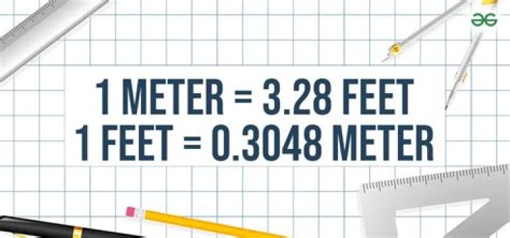 What size is 3 meters in feet?